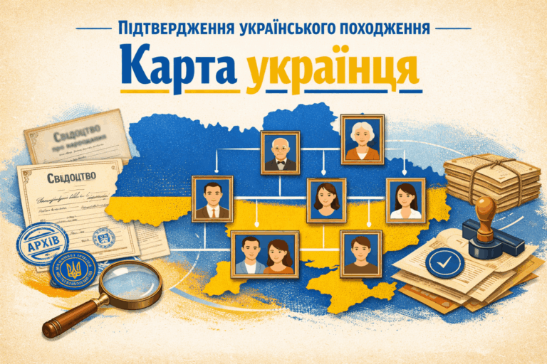 Підтвердження українського походження / «Карта українця»